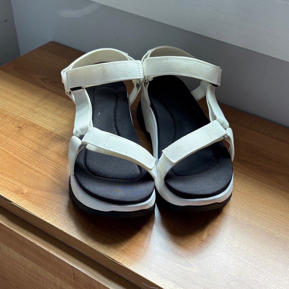 Teva Women's White and Black Sandals